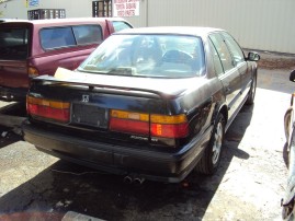 1991 HONDA  ACCORD EX SDN, 2.2L AUTO, COLOR BLACK, STL A15183